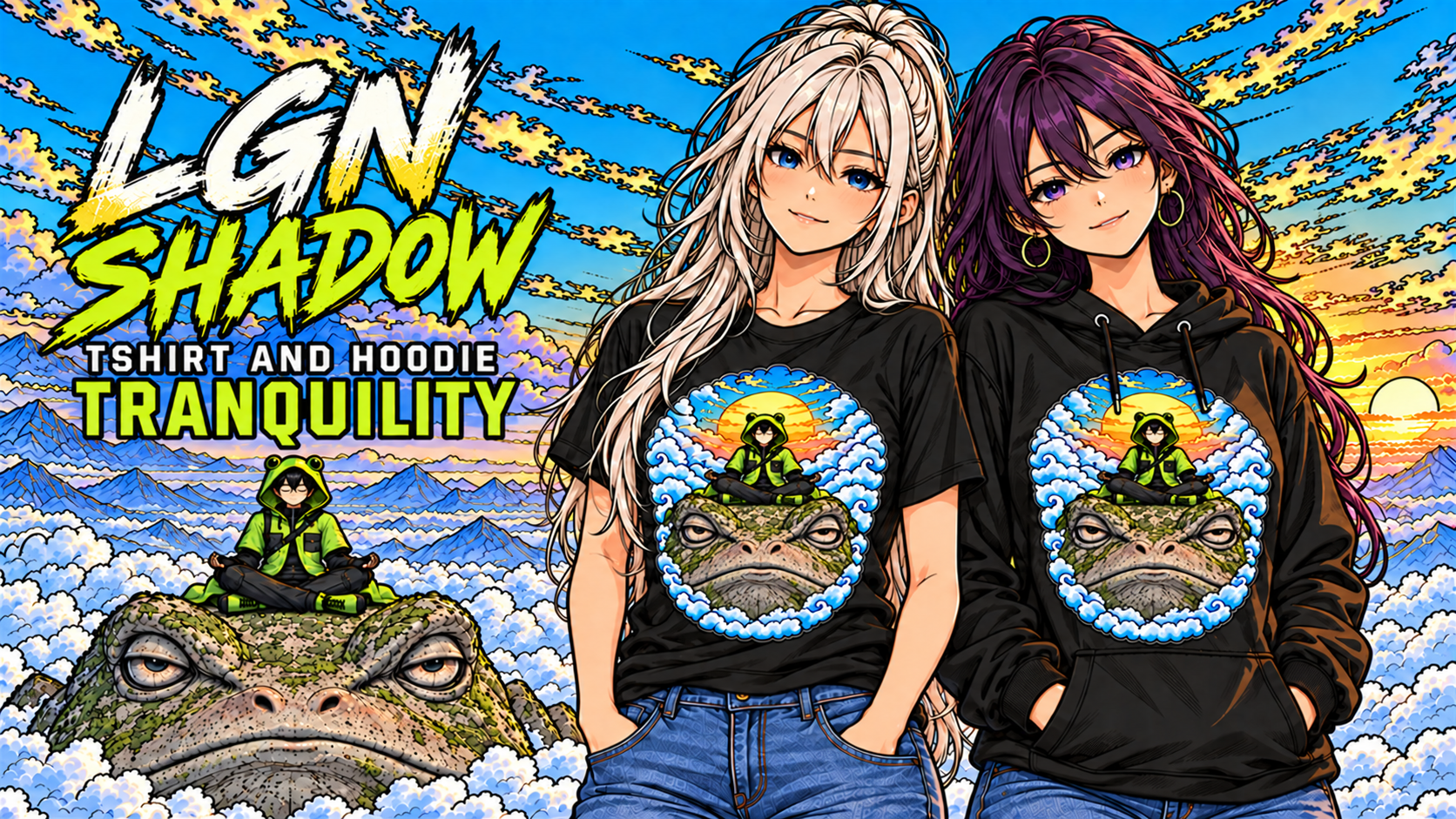Tranquility — T-Shirt & Hoodie — Posters & Adverts example