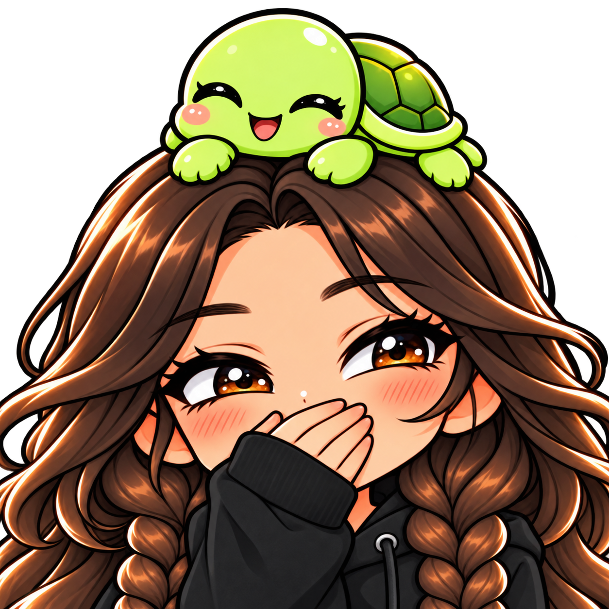 Turtle Companion — PepeLaugh — Static Emotes example