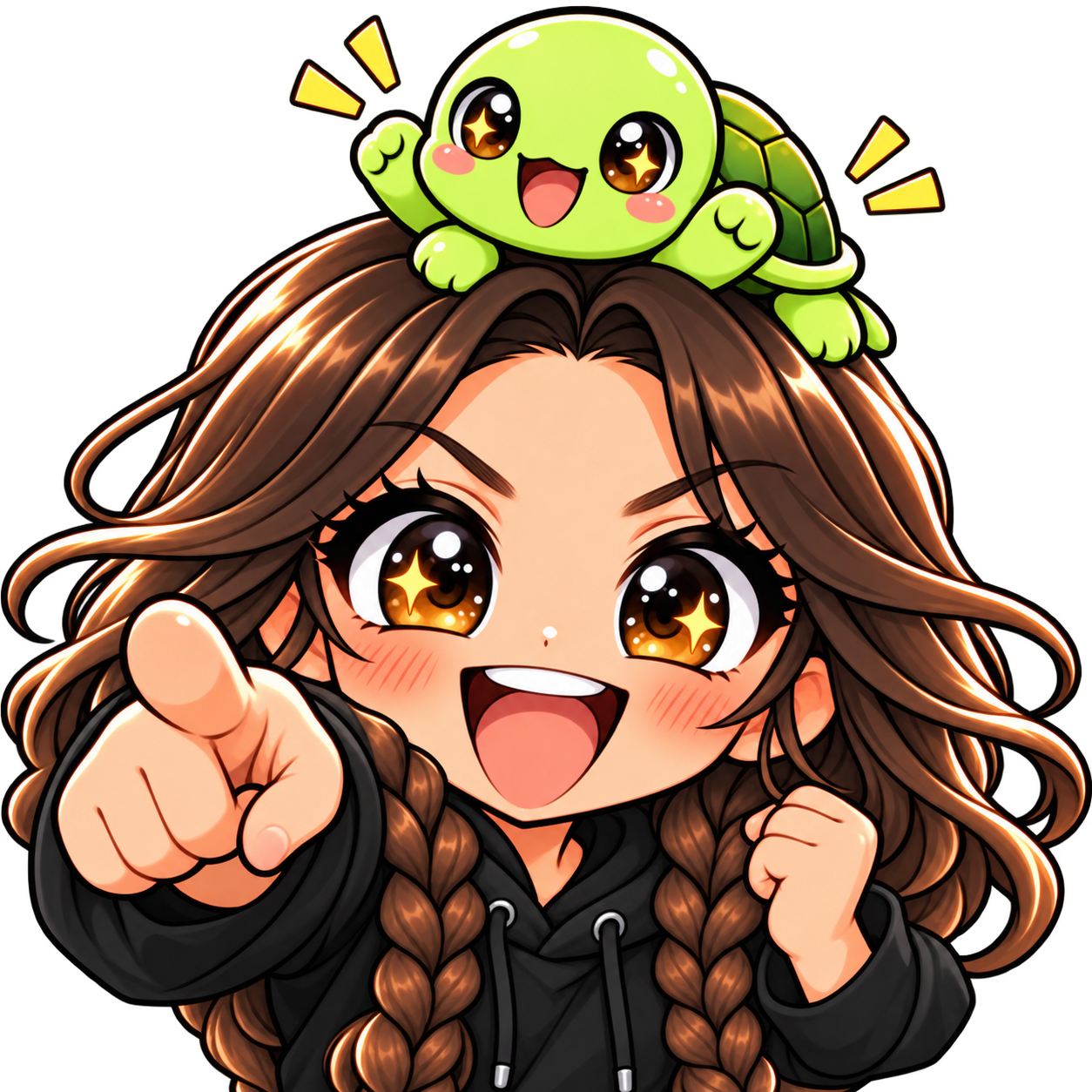 Turtle Companion — PogU — Static Emotes example